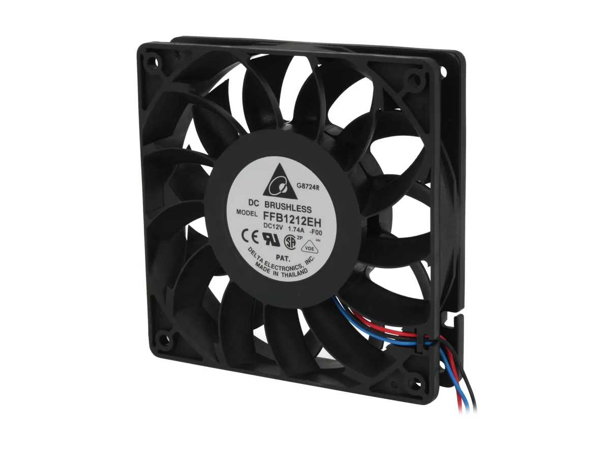 DELTA ELECTRONICS DELTA ELECTRONICS FFB1212EH-F00 120mm case fan 4000 RPM 150.33 CFM — product photo