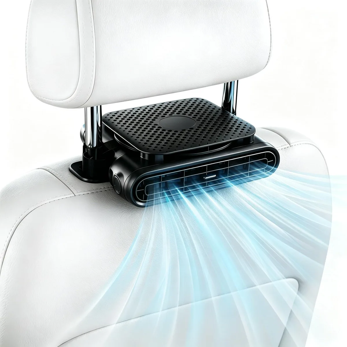  Westinghouse USB Car Cooling Fan Dual Outlet 4.6-6.2in Headrest Black — product photo