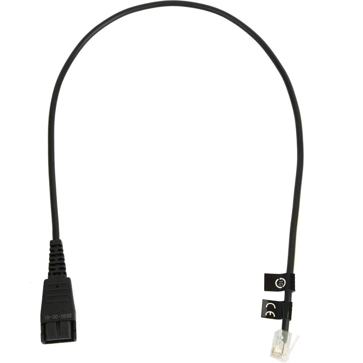 Jabra Enterprise Products Jabra Quick Disconnect Straight Bottom Cord 0.5 m 8800-00-01 — product photo