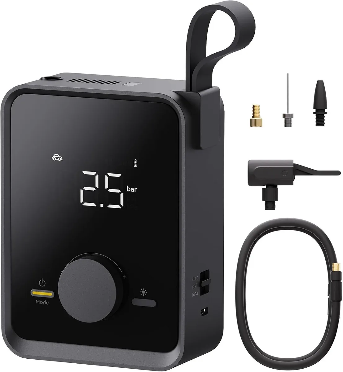 WUQ WUQ Tire Inflator Portable 120PSI 7500mAh car electronics accessory — product photo