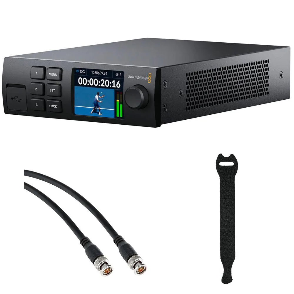 Blackmagic Design Pty. Ltd. Blackmagic Design 2110 IP Converter 3X3G Bundle with 50' SDI Cable — product photo
