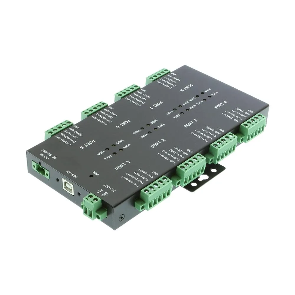 CoolGear CoolGear USB2-8COMi-SI-TB USB 2.0 to 8-Port RS232/422/485 Serial TB Adapter Isolation Surge — product photo