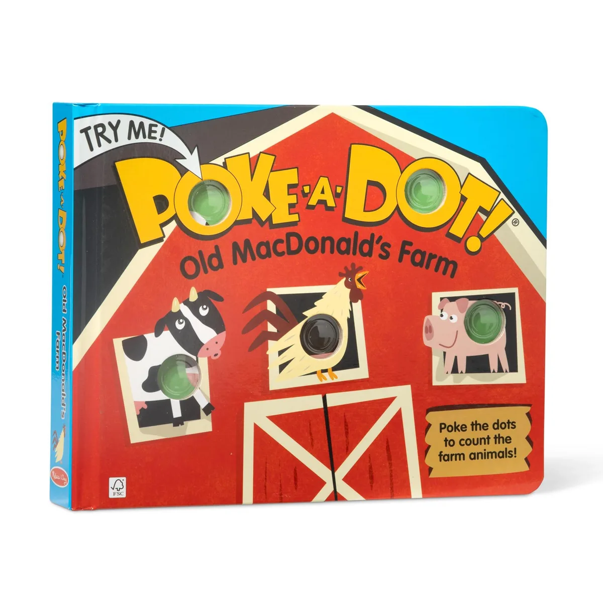  Poke-a-Dot! Old MacDonalds Farm Interactive Board Book 20-page FSC Certified — product photo