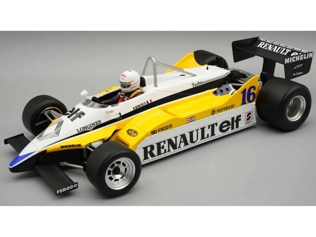Tecnomodel Tecnomodel Renault RE30B #16 Winner French GP 1982 Mythos Series 1/18 Hobby Collectible — product photo