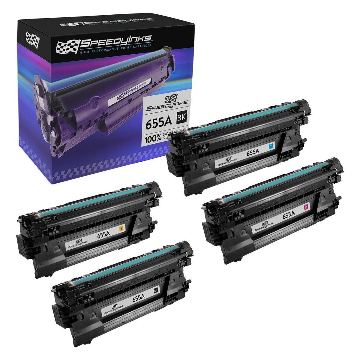 Compatible Compatible HP 655A toner cartridge 4-pack 12500 pages — product photo