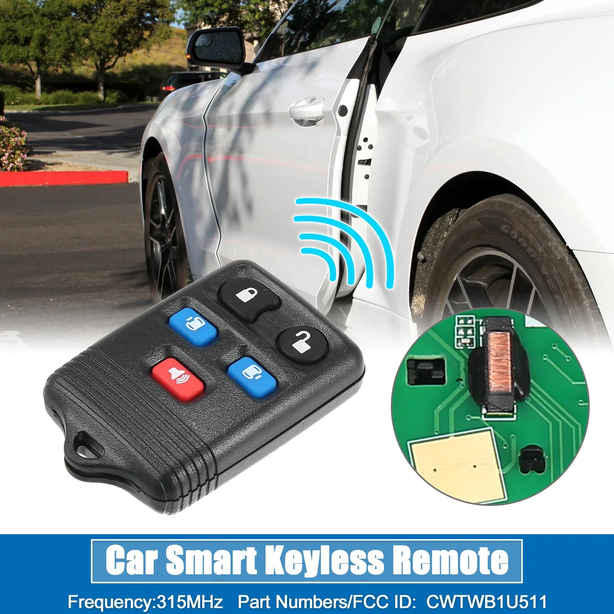 Unique-Bargains Unique-Bargains 5-Button Keyless Remote CWTWB1U511 315MHz for Ford Freestar 2004-2007 — product photo