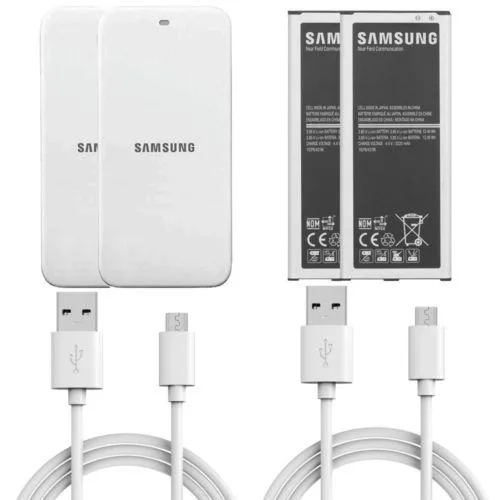 SAMSUNG SAMSUNG Galaxy Note 4 2x Battery 3220 mAh Charger Kit — product photo