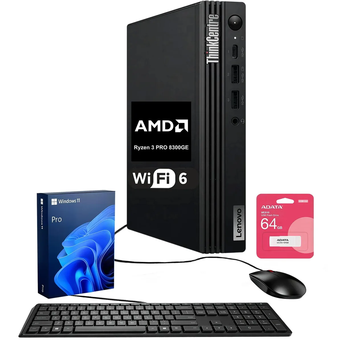 Lenovo Lenovo ThinkCentre M75q G5 Ryzen 3 8350U 32GB DDR5 1TB desktop PC — product photo