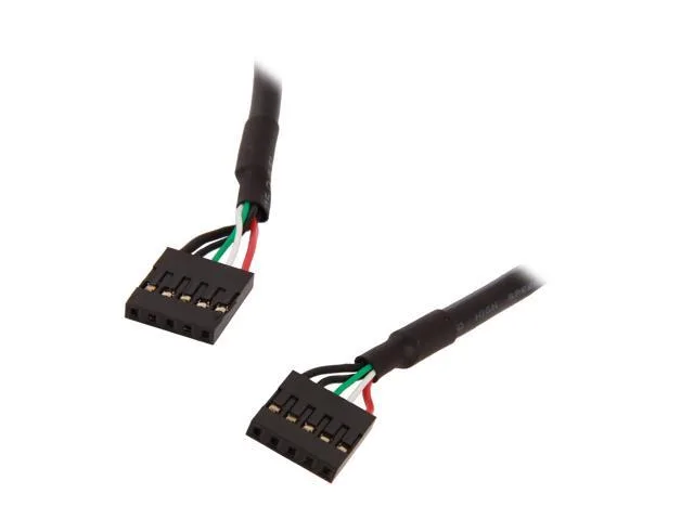 TeKit TeKit TK5PFFC 5-pin USB IDC header female-to-female internal power cable 18 inch 2 pack — product photo