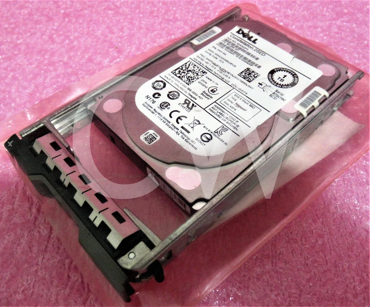 DELL DELL ST91000642SS 1TB 7.2KRPM 6Gbps 2.5" SAS internal hard drive with tray — product photo