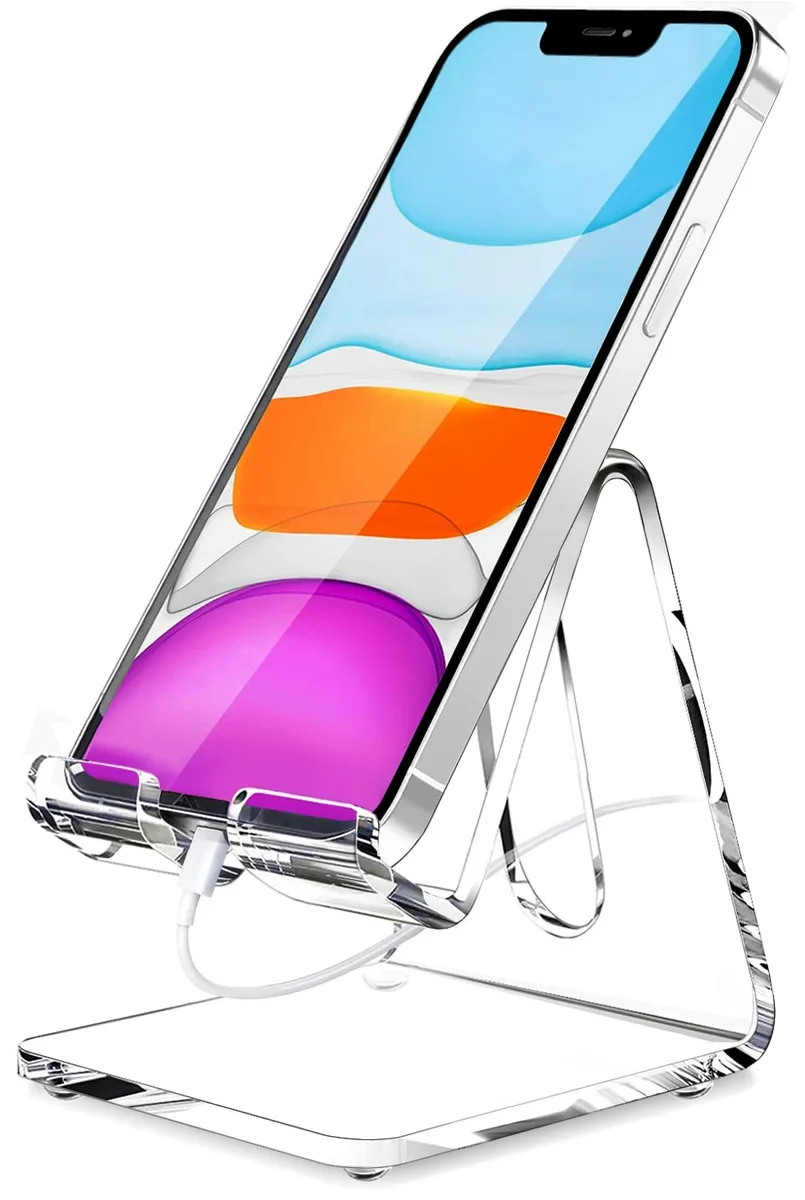 No Sew No Sew Acrylic Phone Stand Clear Tabletop 1 Pack — product photo