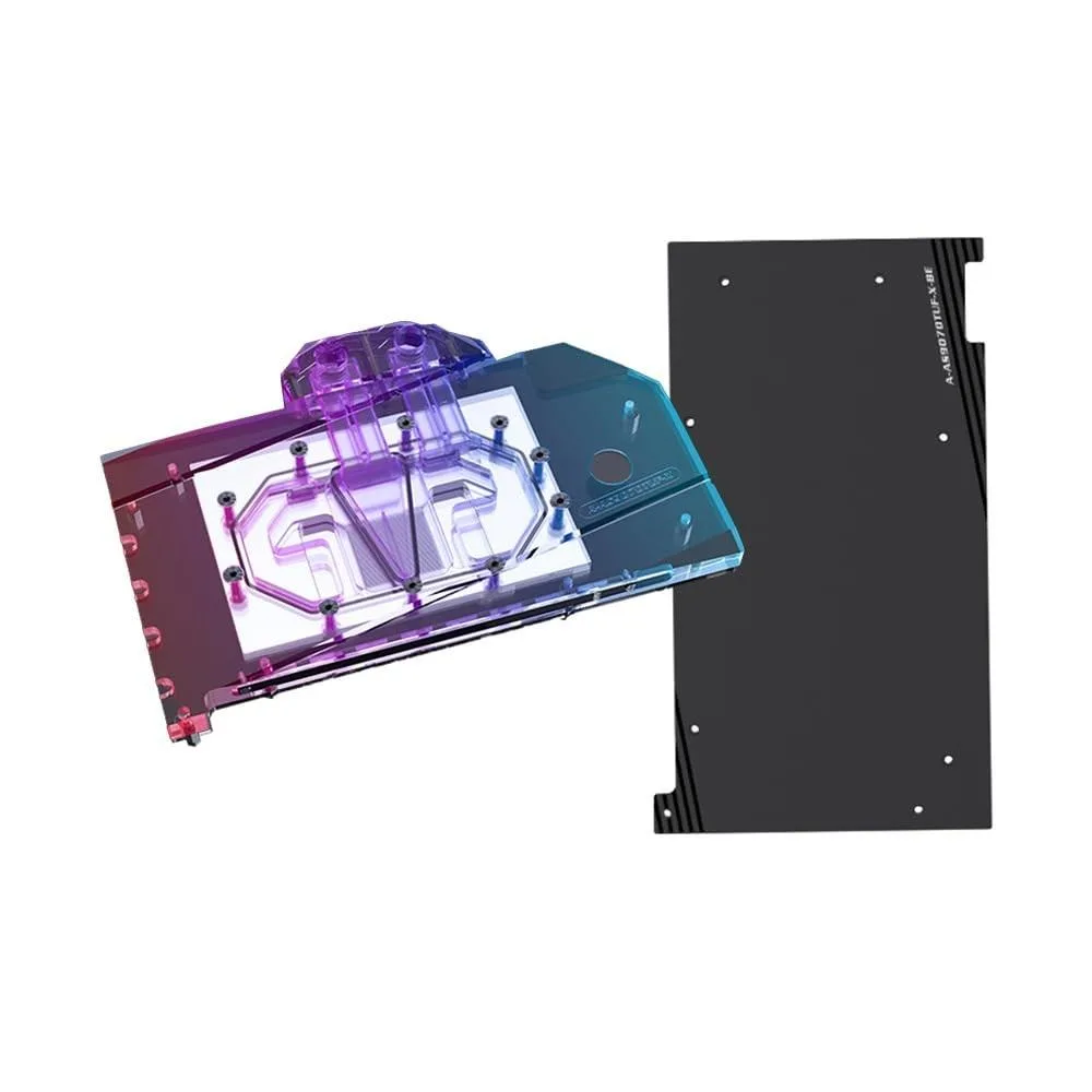 Barrow Mods Barrow Mods Copper GPU Water Block for Asus TUF RX 9070 XT O16G Gaming vga cooling — product photo