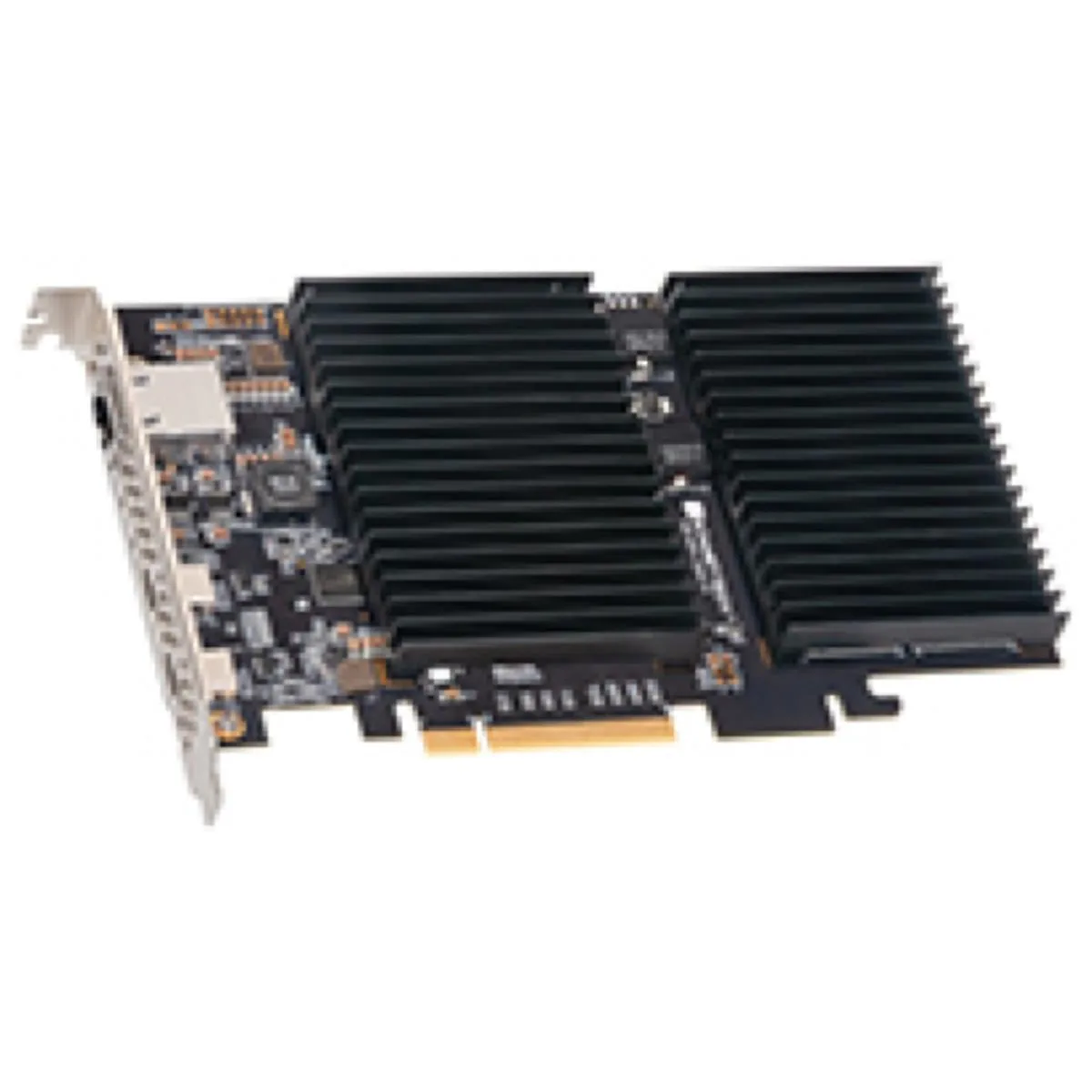 Sonnet Technologies Sonnet McFiver Multifunction PCIe Card, 2 NVMe slots, 10GbE, 2 USB-C — product photo