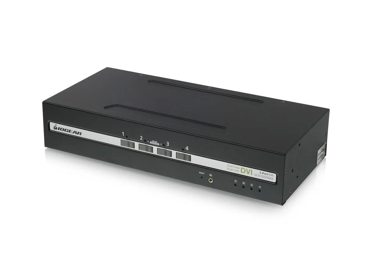 IOGEAR IOGEAR GCS1224TAA4 4-Port DVI PP4.0 Secure KVM Switch — product photo