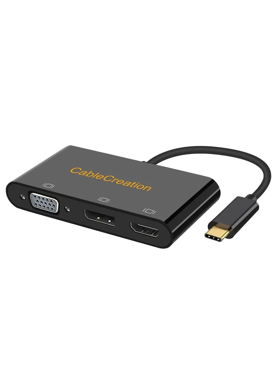 Vszerda Vszerda CD0650 3-in-1 USB display adapter Black — product photo