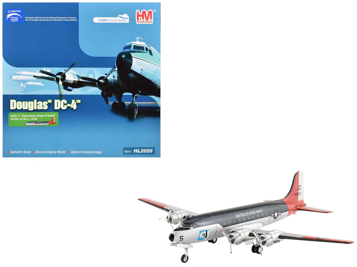 Hobby Master Hobby Master Douglas R5D-3 Skymaster "Operation Deep Freeze" 1/200 hobby collectible — product photo