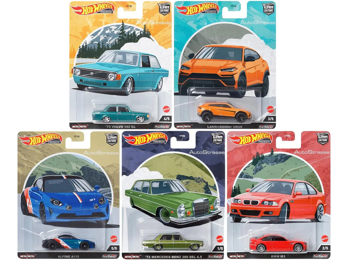 Hot Wheels Hot Wheels Car Culture Auto Strasse 5-Piece Vehicle Set — product photo