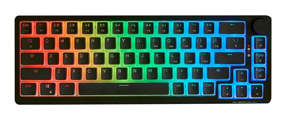  Redragon KM250 RGB 65% 67-Key Mechanical Gaming Keyboard Black — product photo