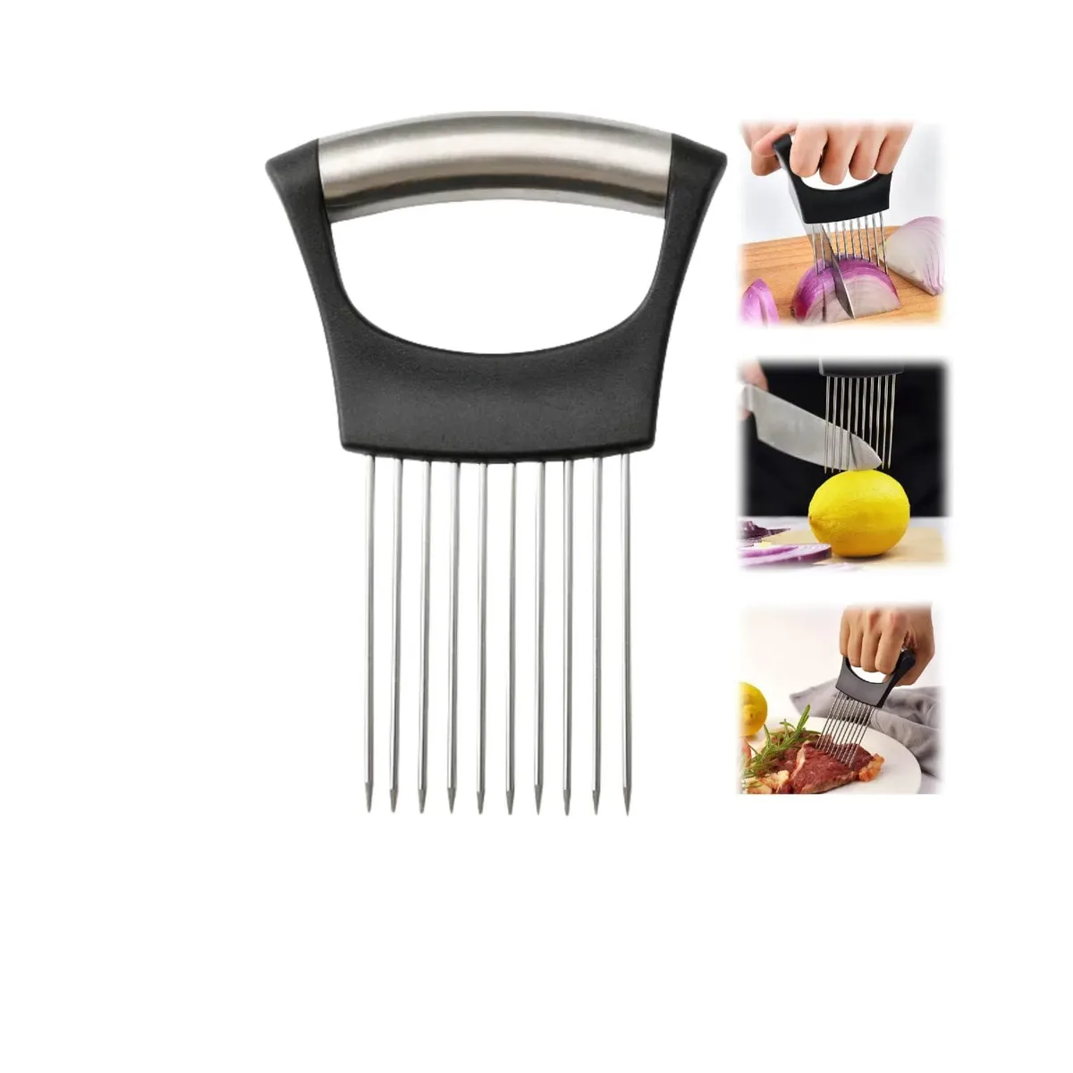  NQAFH Onion Slicer 2025 Upgraded Black 3.7 x 5.5 in — product photo