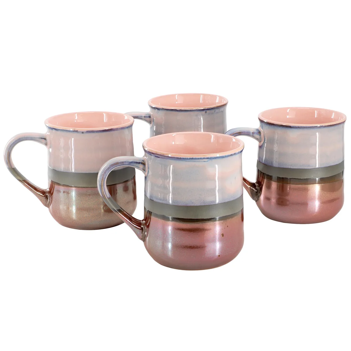 Gibson Home Gibson Home 510122039M 4 pc 18 oz Stoneware Cups Mauve — product photo
