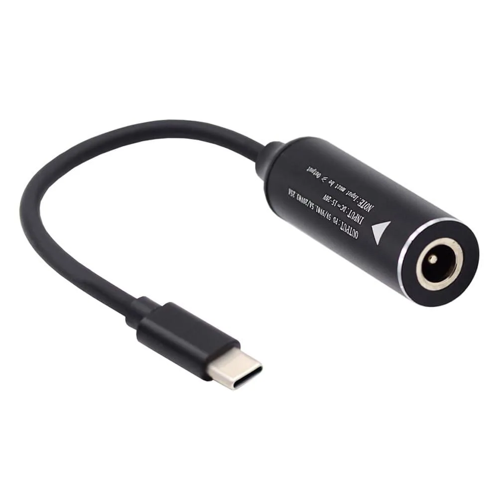 LORDWORLD LORDWORLD USB-C to DC 5.5x2.5mm Cable 65W PD 15-20V — product photo