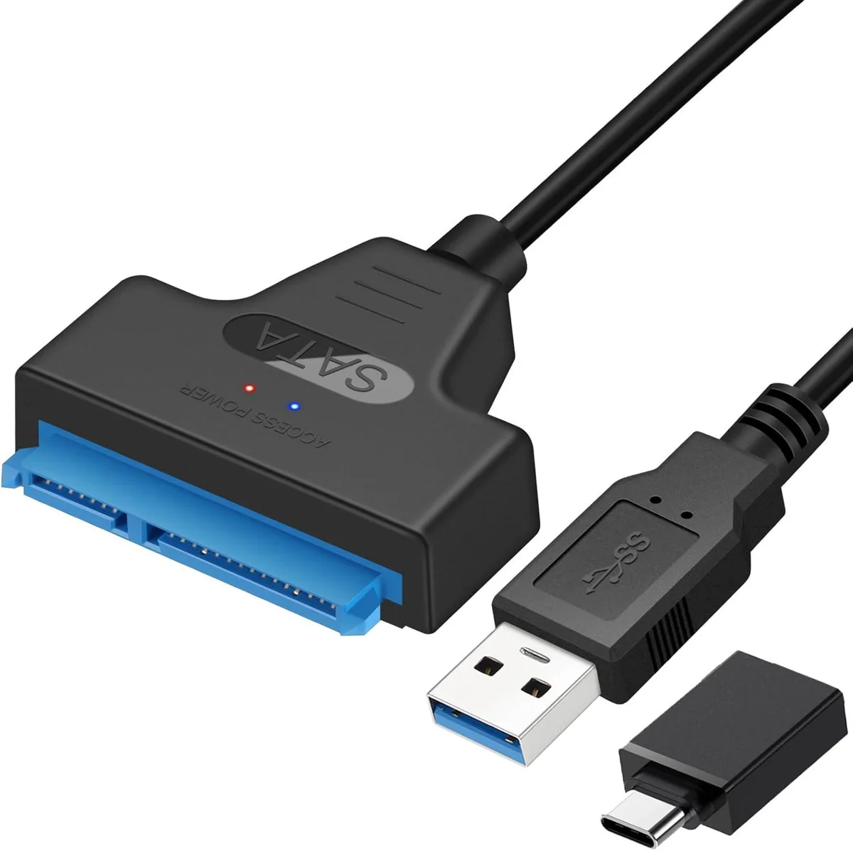 SMUGDESK SMUGDESK USB 3.0 to SATA III Hard Drive Adapter Cable Black — product photo