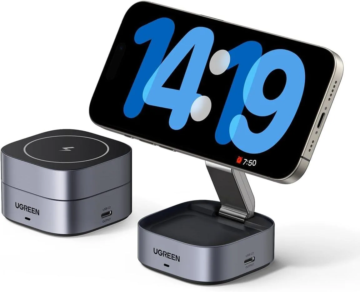 FLEANE FLEANE MagFlow 2-in-1 Magnetic Foldable Wireless Charger — product photo