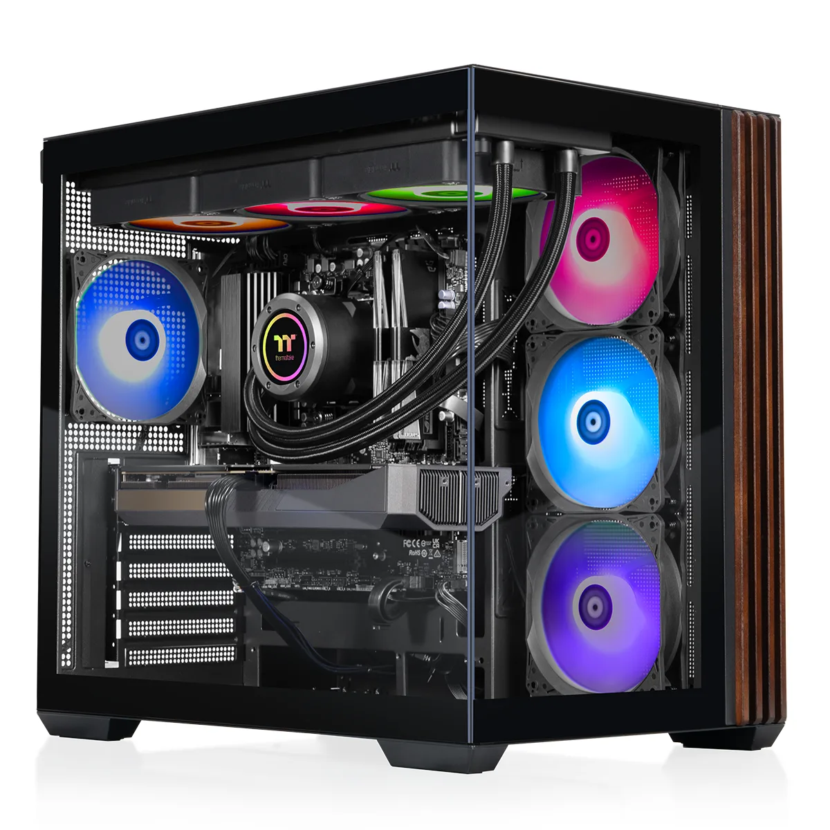 Thermaltake Thermaltake N38W-Z890-580-LCS gaming PC Core Ultra 7 270K RTX 5080 16GB 32GB DDR5 2TB NVMe — product photo