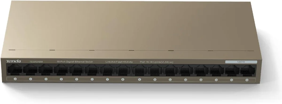 PISKEKAT PISKEKAT Tenda TEG1016M 16 Port Gigabit Switch Unmanaged Ethernet Switch Traffic Optimization — product photo