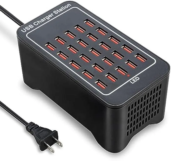 TAURKENAM TAURKENAM 25-Port USB Charger 125W 2.4A Fan Cooled — product photo