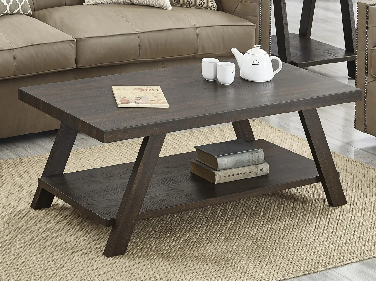tuphen tuphen Athens Coffee Table Weathered Espresso 48x24x19 — product photo