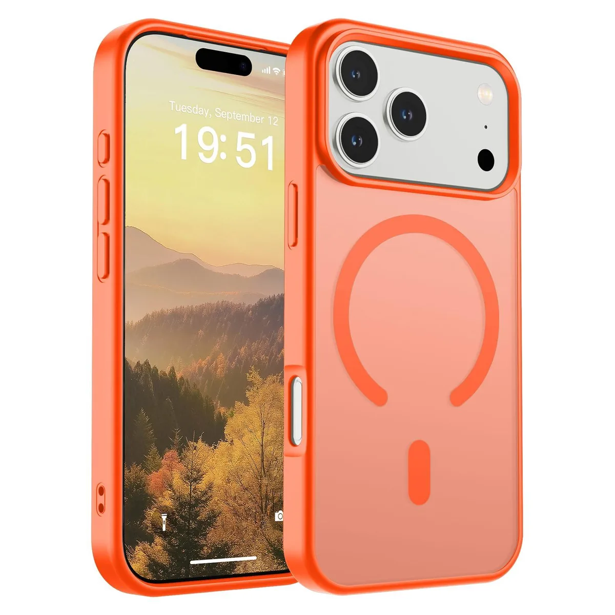 KEHIPI KEHIPI Magnetic Case for iPhone 17 Pro Orange 81 — product photo
