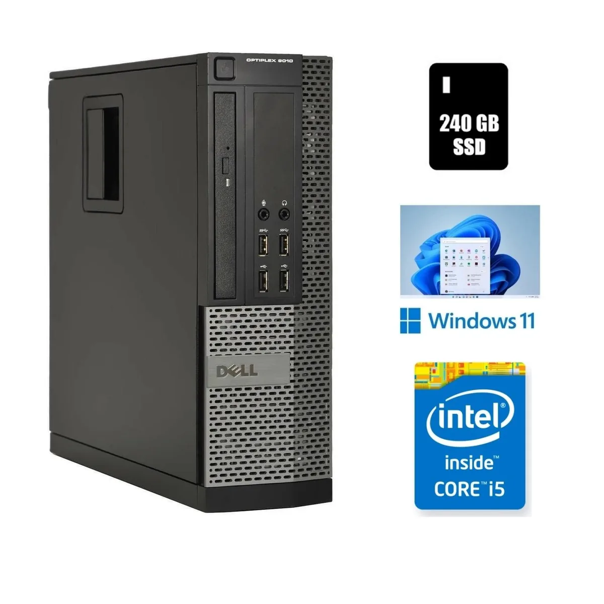 DELL DELL OptiPlex 9010 SSF Desktop PC i5-3470 16GB DDR3 240GB SSD Windows 11 Pro — product photo