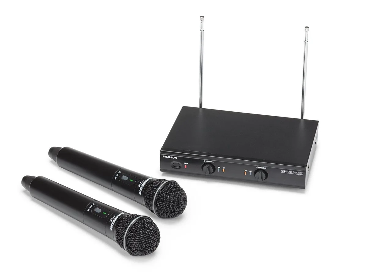 LORDWORLD LORDWORLD Stage 200 Dual Handheld Wireless Microphone System (Group C) — product photo