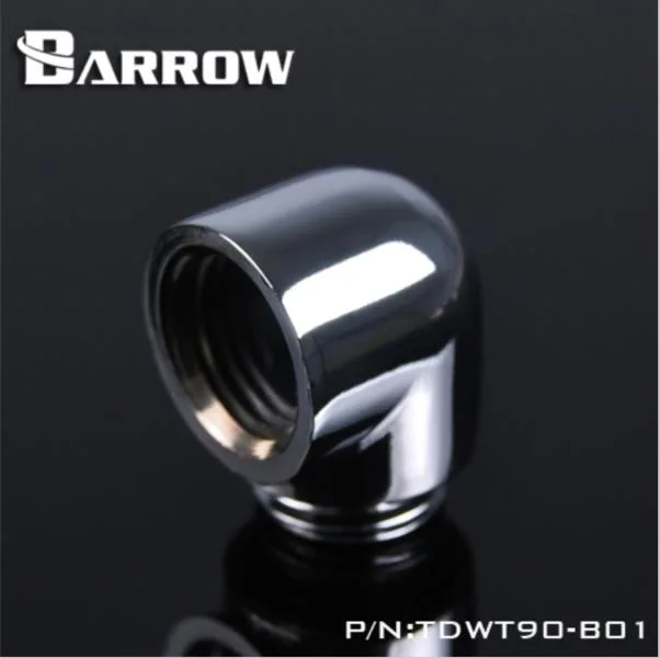 Barrow Mods Barrow Mods TDWT90-B01-Silver 90 Degree G1/4" Male Female Adaptor diy cooling — product photo