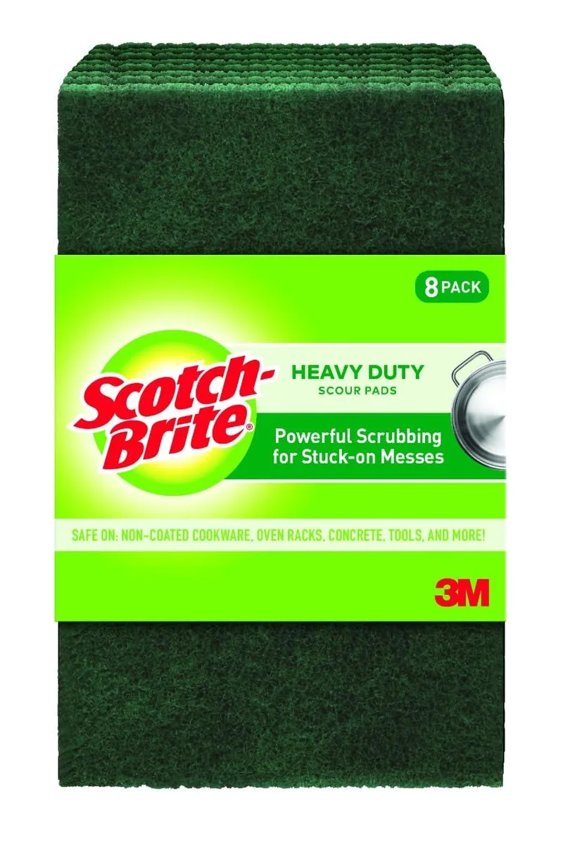  3M Heavy Duty Scouring Pads 8 Pack 228-EC — product photo