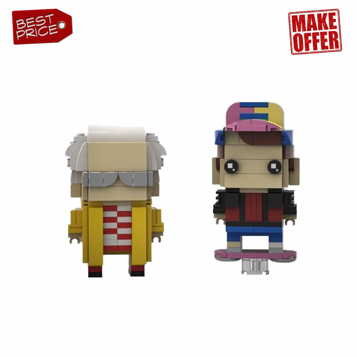 ZITIANYOUBUILD ZITIANYOUBUILD Doctor Brown &amp; Marty McFly 330 Pieces Building Set — product photo