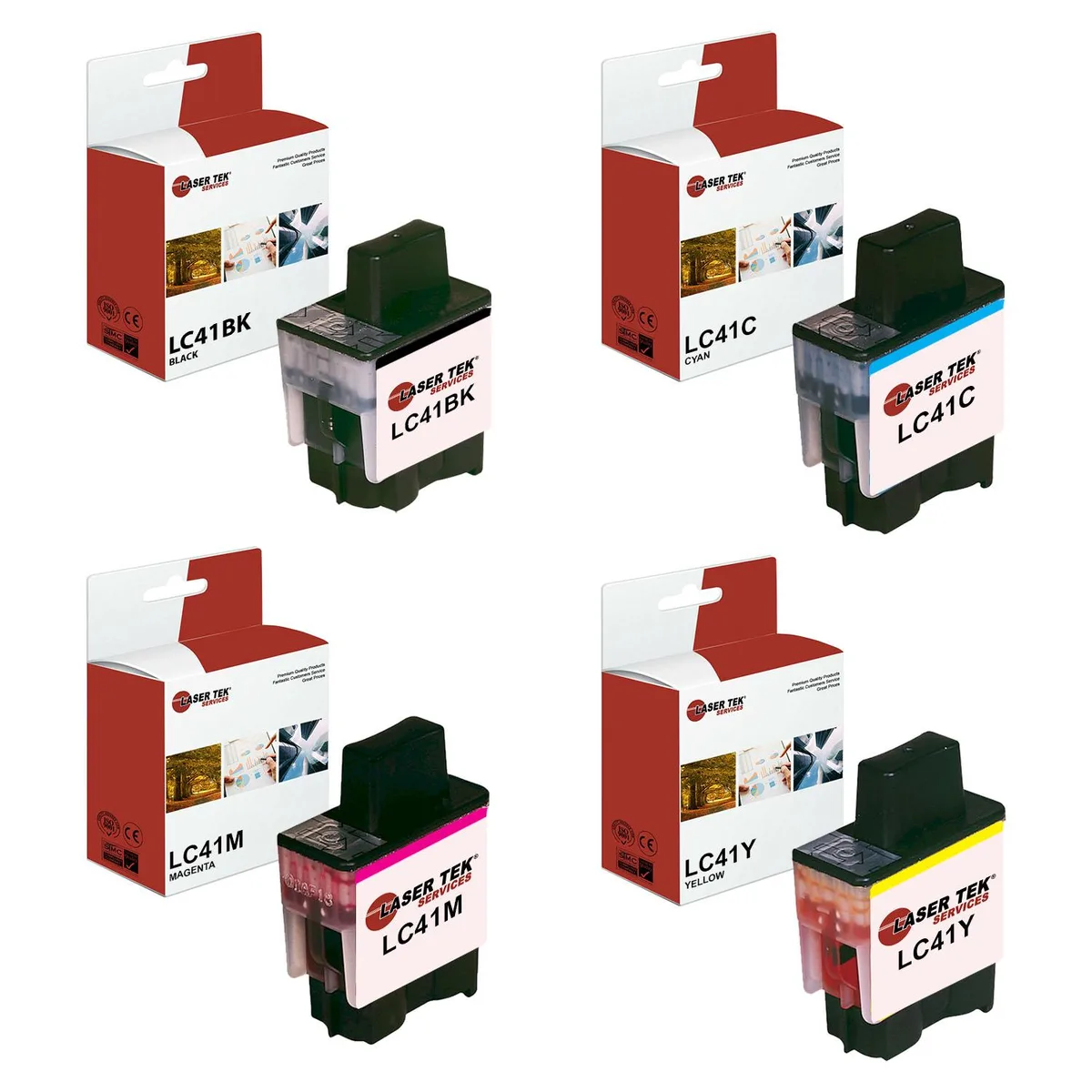 Laser Tek Services Laser Tek Services LC41 4-Pack Ink Cartridges — product photo