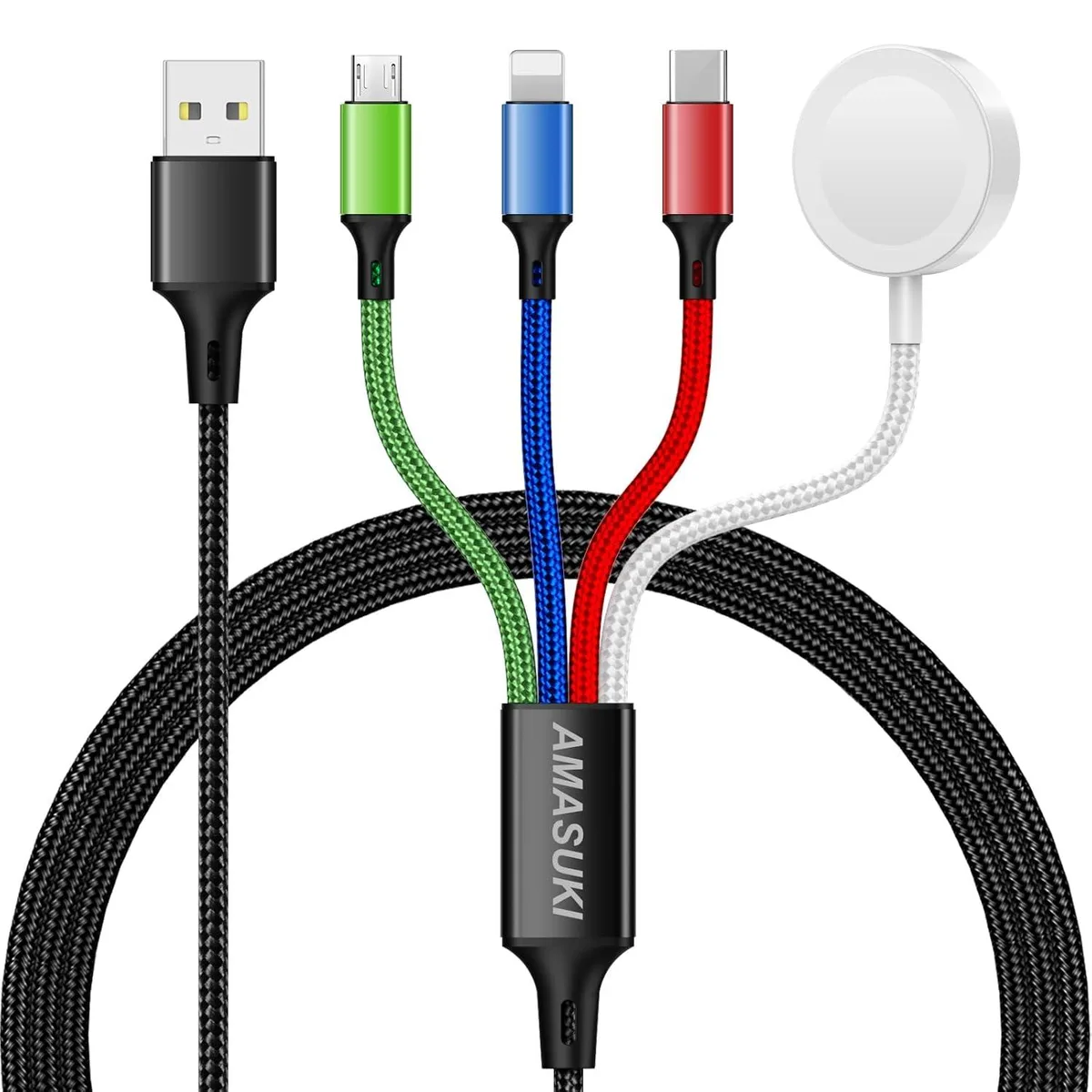KINGARD KINGARD 4-in-1 Magnetic Watch Charger Cable 4FT — product photo