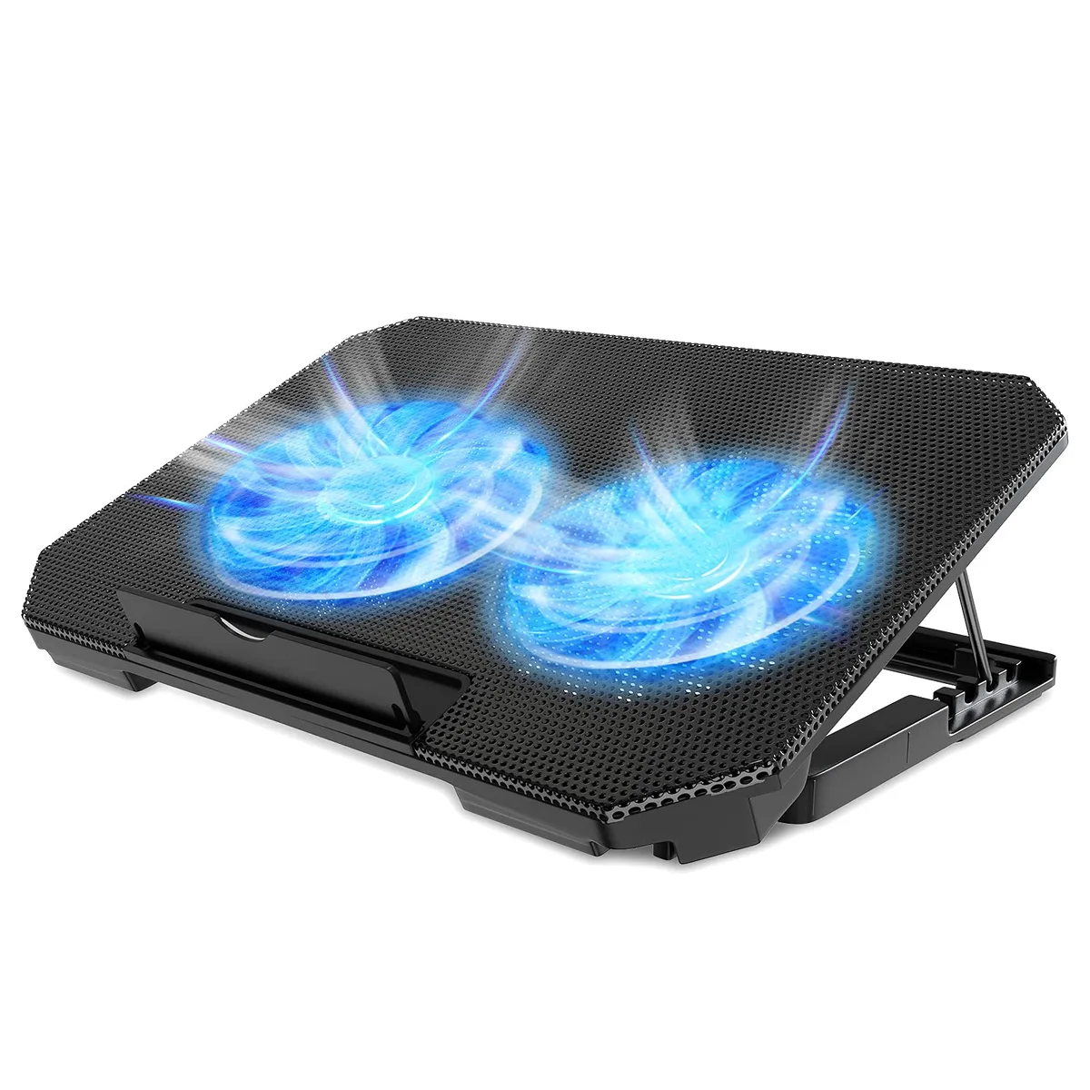  ENHANCE Laptop Cooling Pad 12"-15.6" 2 Fans 2 USB Black — product photo