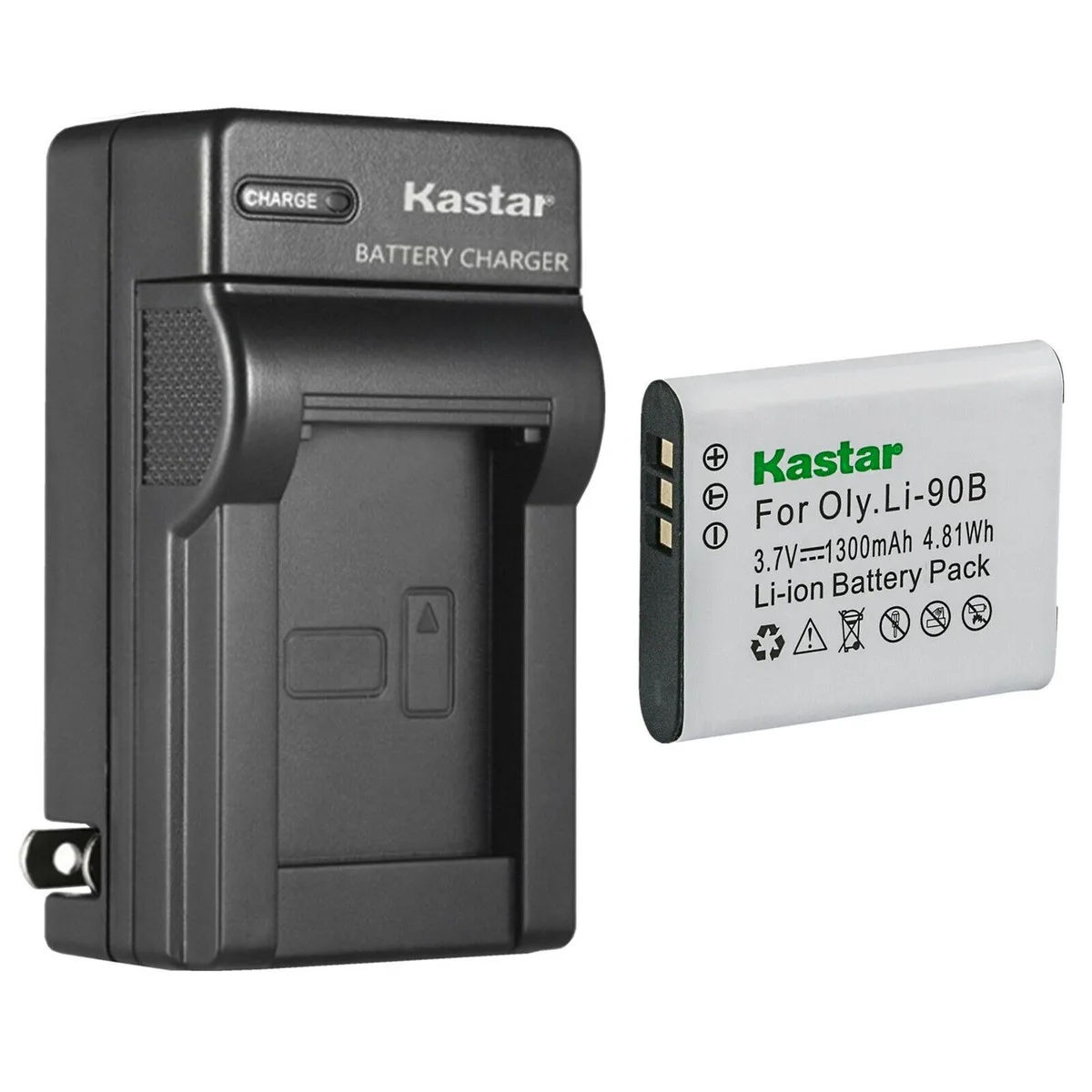 Kastar Kastar LI-90B Battery &amp; AC Wall Charger Kit for Ricoh DB-110 — product photo