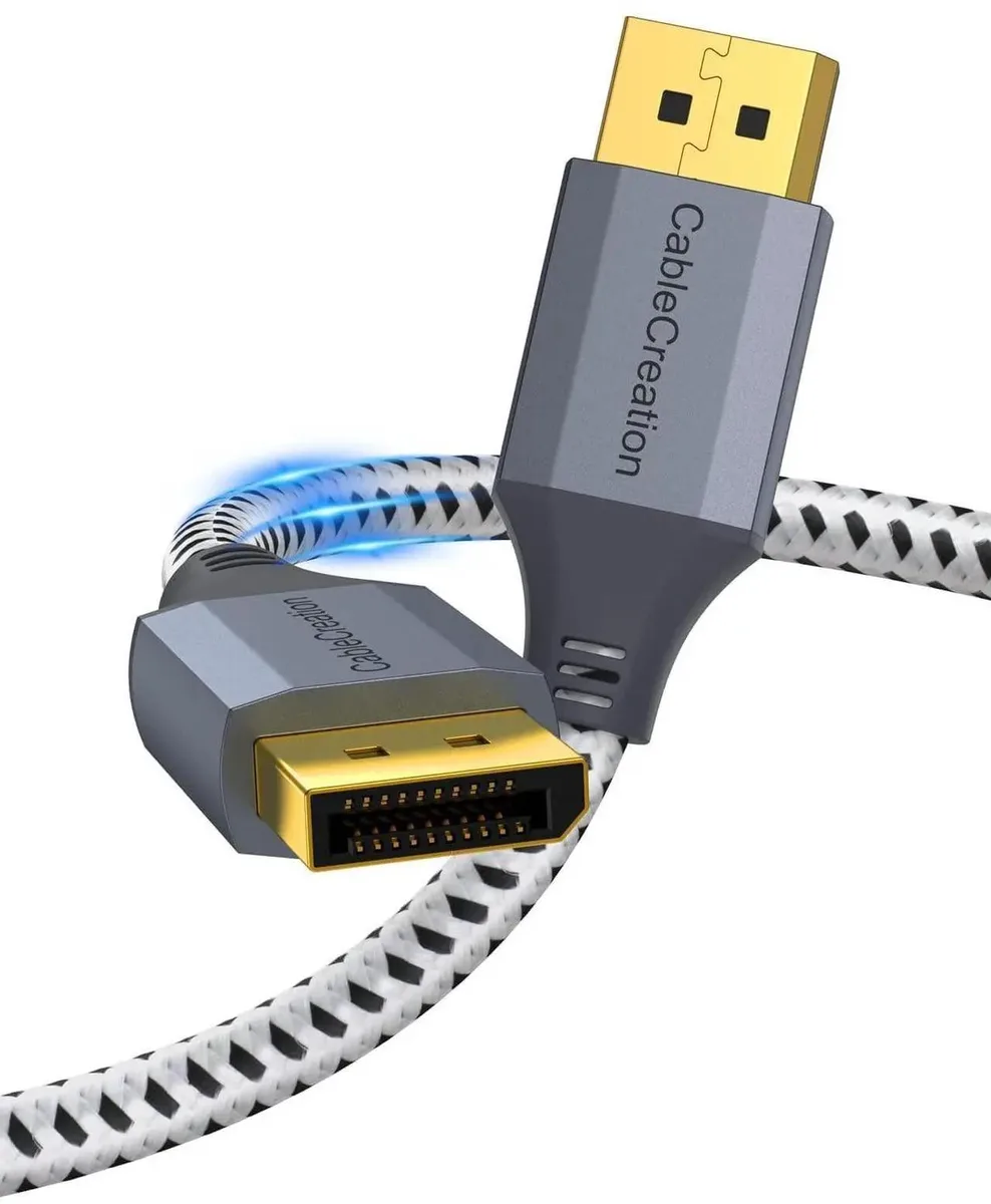 Vszerda Vszerda DisplayPort 1.4 cable 10 ft 8K 60Hz 4K 144Hz 2K 165Hz Gray — product photo
