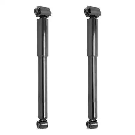 Unity rear shock absorber kit, two silver tube shocks with mounting hardware