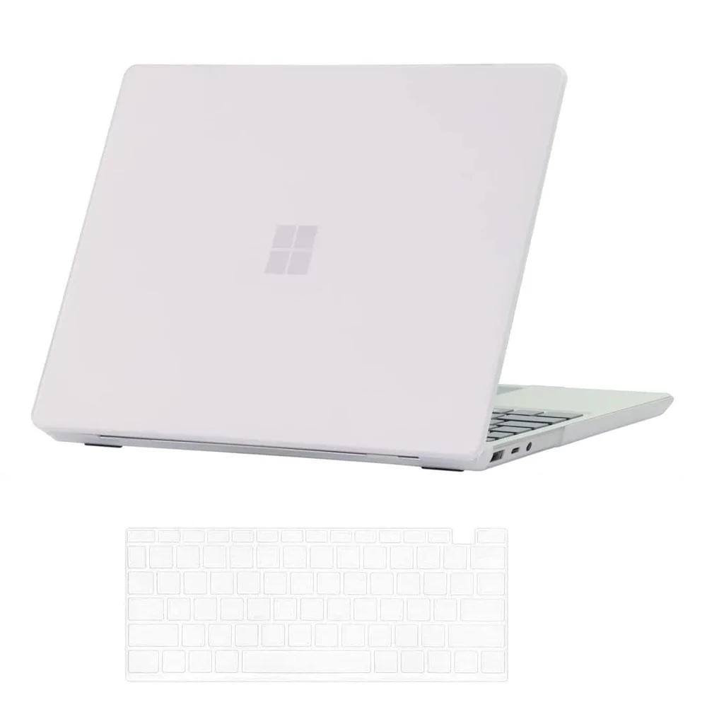 Werleo Werleo Slim Hard Case & Keyboard Skin for Surface Laptop Go 1/2 12.4" Matte Transparent — product photo