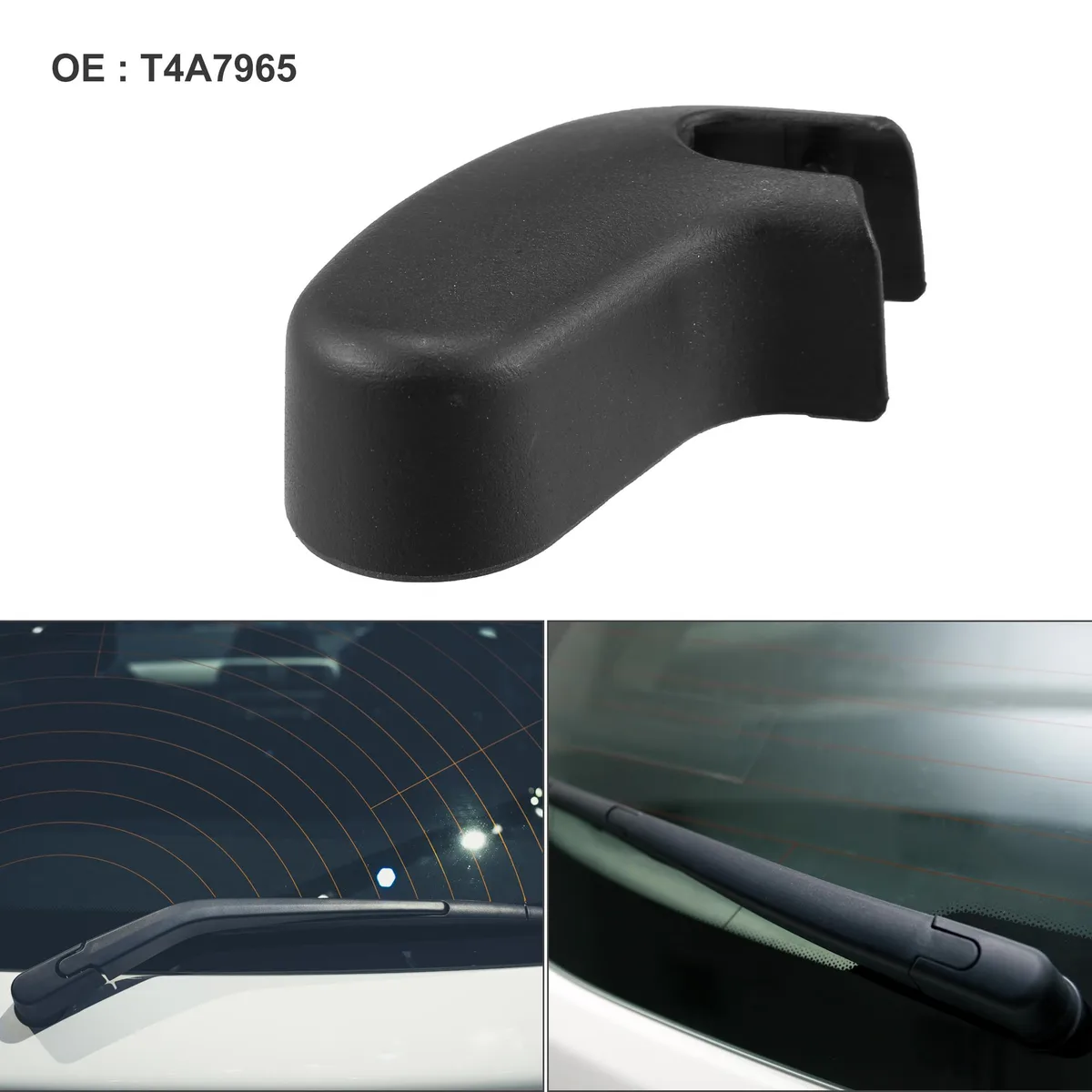 Unique-Bargains Unique-Bargains Rear Wiper Arm Nut Cover Cap Black for Jaguar F-Pace — product photo