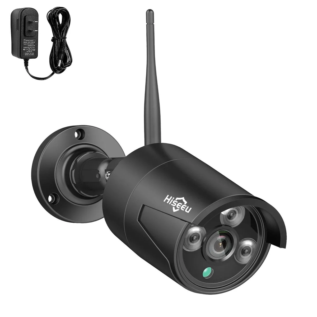 Hiseeu Hiseeu 5MP Black Add-On Camera 3.6mm Lens IP66 65ft Night Vision — product photo