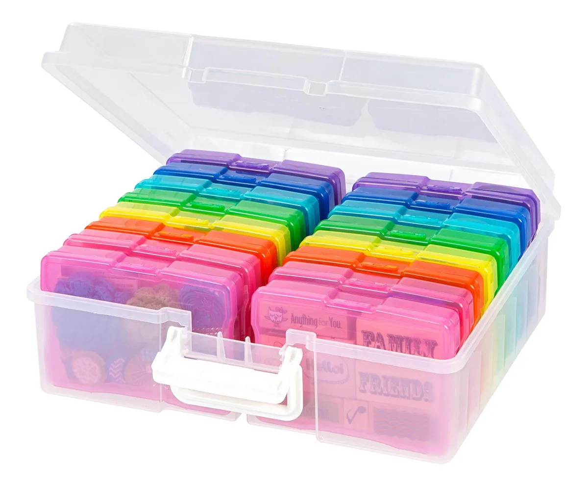 IRIS USA, INC. IRIS USA, INC. Extra Large 4" x 6" Photo Keeper 16 cases Rainbow/Clear — product photo