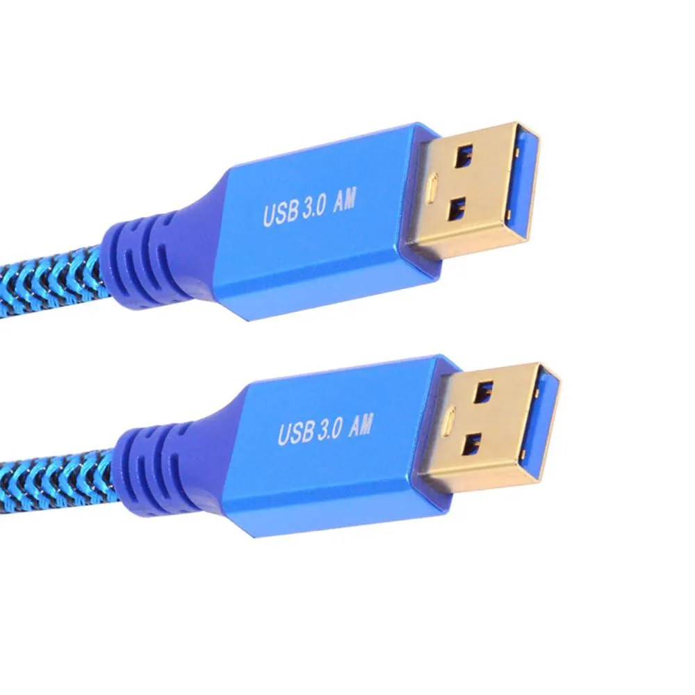 Fervit Fervit USB 3.0 Type-A Male to Male Extension Cable 60cm Blue Sleeve 5Gbps — product photo