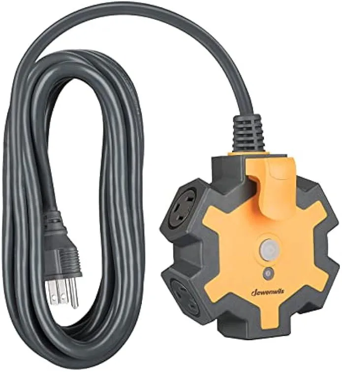 usbroway usbroway 5-Outlet Power Strip 15FT 14/3 AWG 15A Breaker — product photo