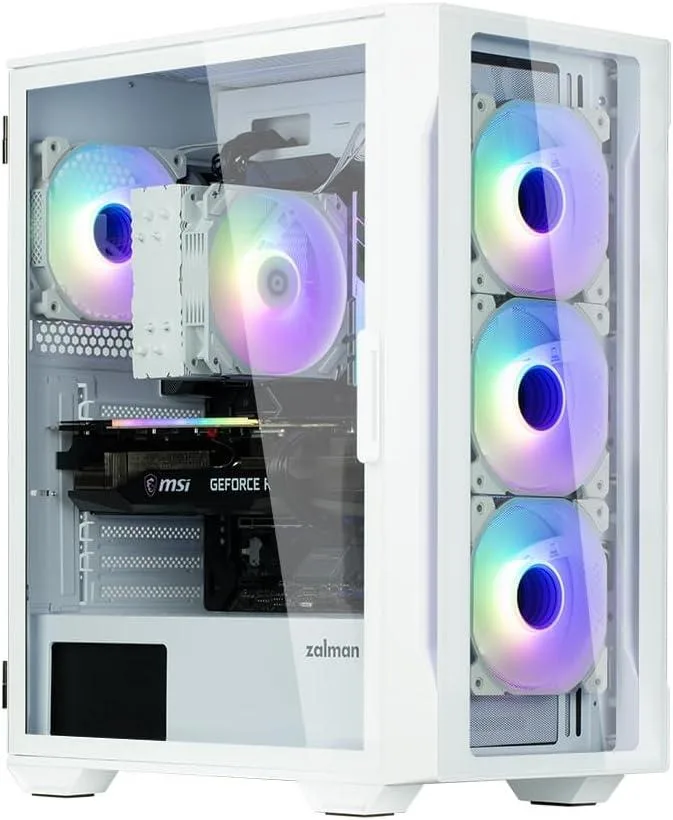 PRC PRC PearlGlass Gaming PC i5-12600KF 16GB DDR4 1TB NVMe Radeon RX 6600 8GB GDDR6 — product photo